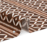 Cotton Poplin Print - Brown Diamonds and Stripes - Mood Exclusive Back to Back