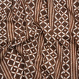 Cotton Poplin Print - Brown Diamonds and Stripes - Mood Exclusive Back to Back