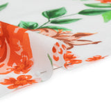 Mood Exclusive Red Roses and Hellos Cotton Voile