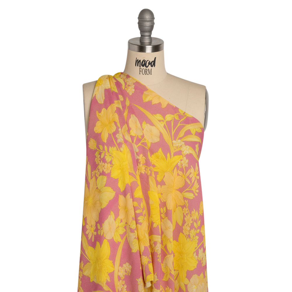 Mood Exclusive Lemonade and Daffodils Viscose Georgette