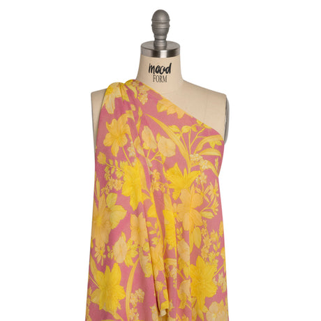 Mood Exclusive Lemonade and Daffodils Viscose Georgette