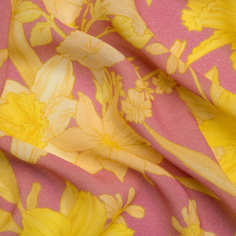Mood Exclusive Lemonade and Daffodils Viscose Georgette