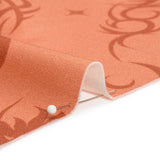 Stretch Cotton Twill Print - Orange Classic Tattoo Motifs - Mood Exclusive Totally Starstruck