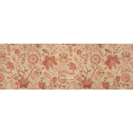 Stretch Cotton Twill Print - Beige and Orange Floral - Mood Exclusive Aromatic Aria