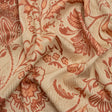 Stretch Cotton Twill Print - Beige and Orange Floral - Mood Exclusive Aromatic Aria