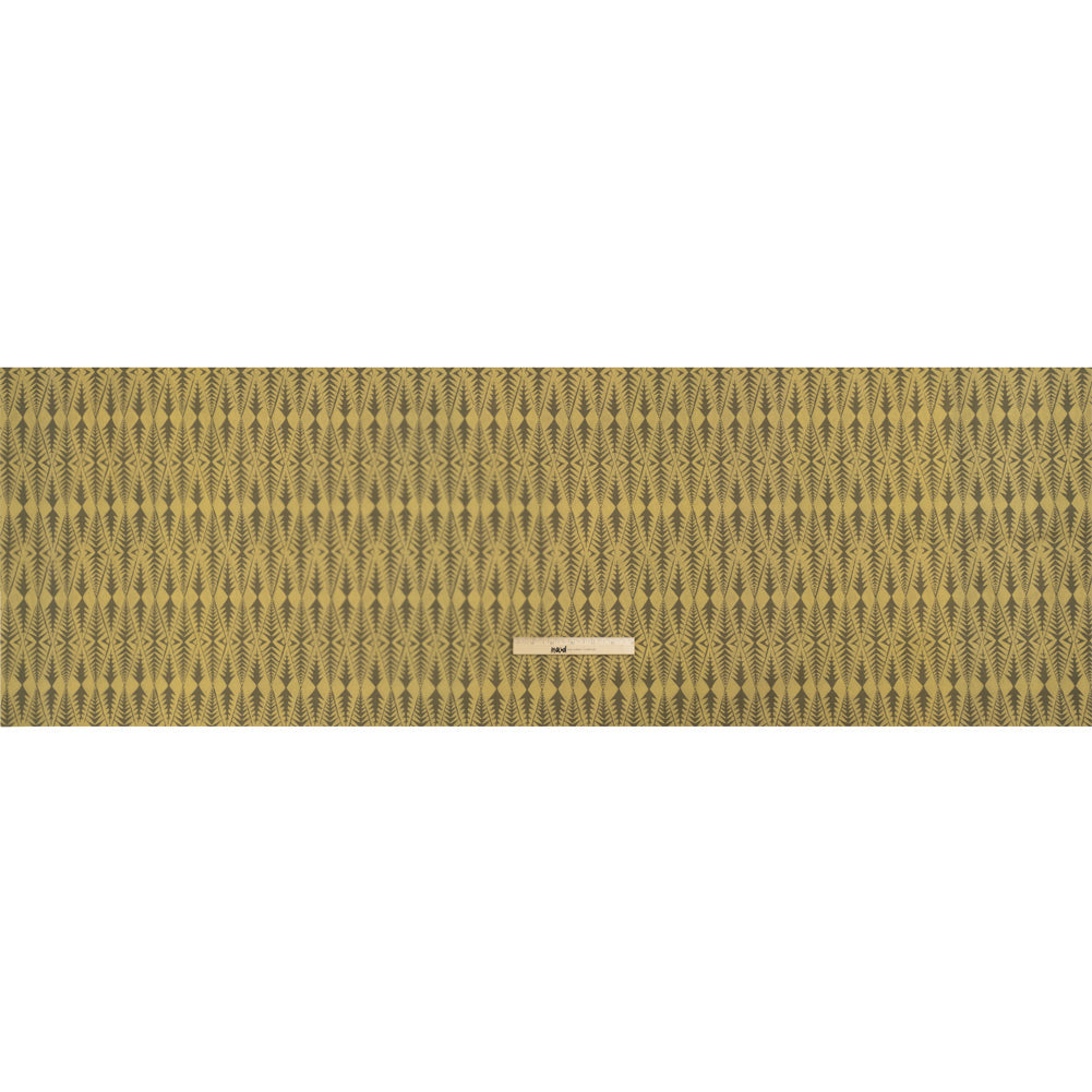 Stretch Cotton Twill Print - Olive Abstract Diamonds - Mood Exclusive Maui Treeline