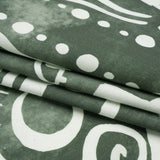 Stretch Cotton Twill Panel - Green Desert Symbols - Mood Exclusive Follow Your Arrow