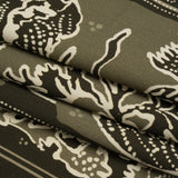 Stretch Cotton Twill Panel - Olive Floral Blocks - Mood Exclusive Maple Hill Heights