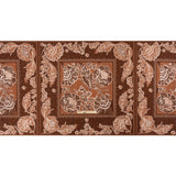 Stretch Cotton Twill Panel - Burgundy Floral Blocks - Mood Exclusive Maple Hill Heights