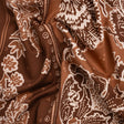 Stretch Cotton Twill Panel - Burgundy Floral Blocks - Mood Exclusive Maple Hill Heights