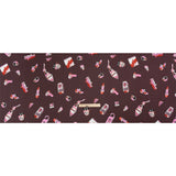 Slubbed Viscose Woven Print - Brown and Pink Small Objects - Mood Exclusive Little Lies