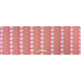 Slubbed Viscose Woven Print - Red and Pink Geometric Stripes - Mood Exclusive Eye Play