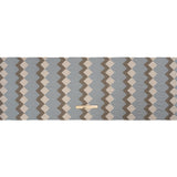 Slubbed Viscose Woven Print - Black and Brown Geometric Stripes - Mood Exclusive Eye Play