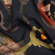Slubbed Viscose Woven Print - Large Mirrors and Flames - Mood Exclusive Damsel in This Dress