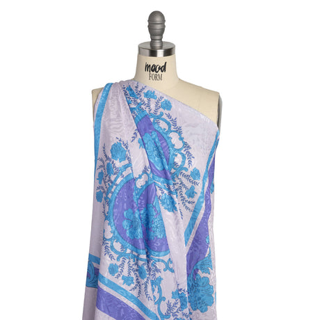 Mood Exclusive Purple Eau de Cologne Animal Rayon Jacquard Panel