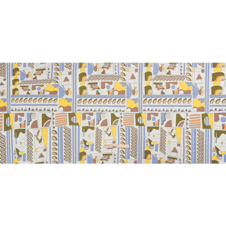 Mood Exclusive Light Blue Shape of the World Stretch Sustainable Rayon Batiste