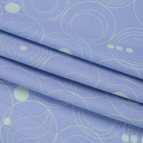Mood Exclusive Blue Planetary Place Stretch Sustainable Rayon Batiste