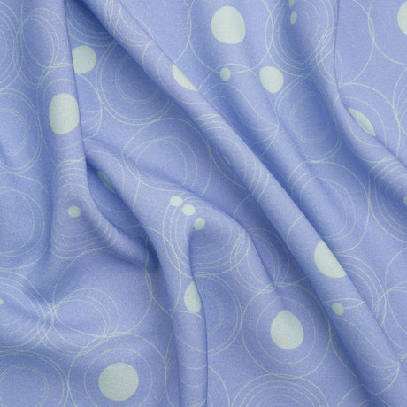 Mood Exclusive Blue Planetary Place Stretch Sustainable Rayon Batiste