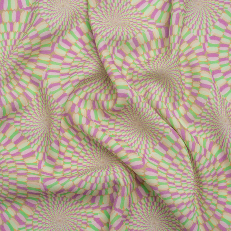 Mood Exclusive Purple Hype Hypnosis Stretch Sustainable Rayon Batiste