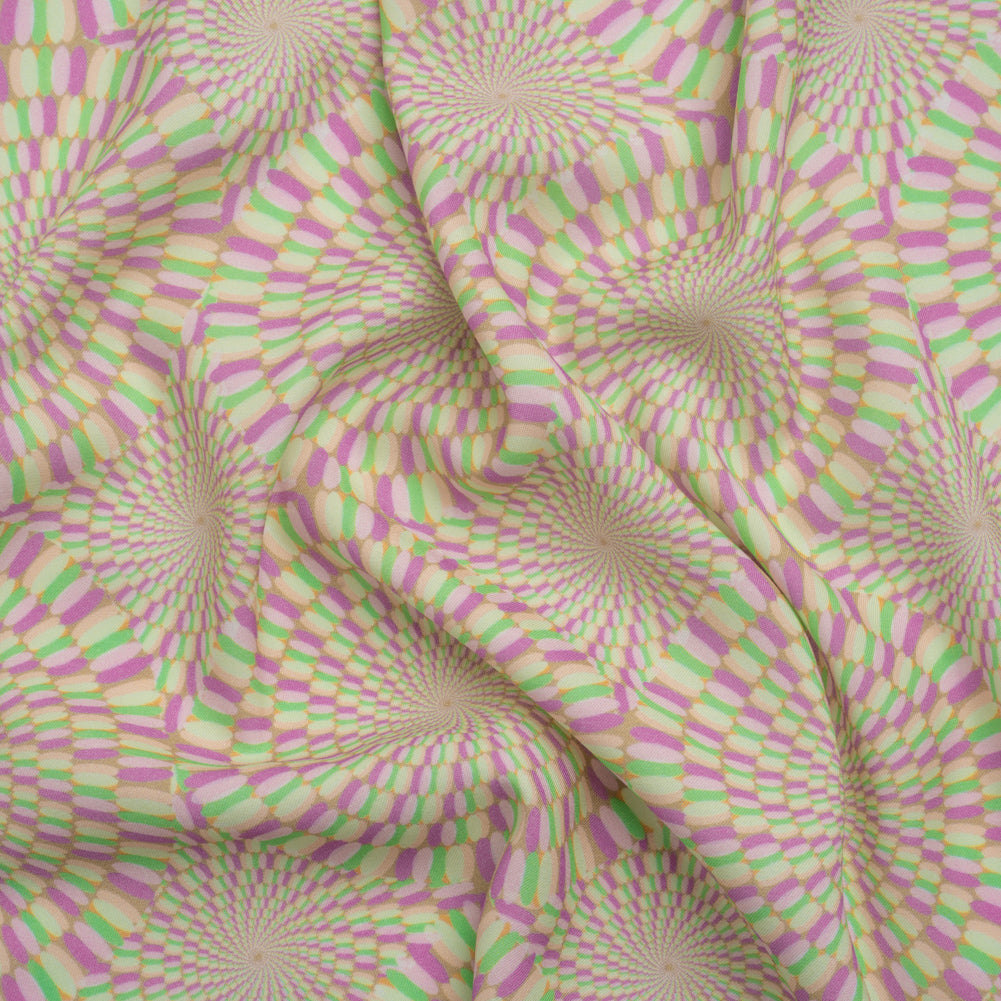 Mood Exclusive Purple Hype Hypnosis Stretch Sustainable Rayon Batiste