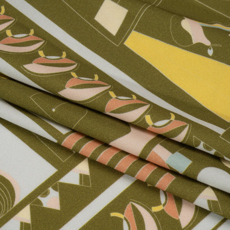 Mood Exclusive Olive Shape of the World Stretch Sustainable Rayon Batiste