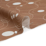 Mood Exclusive Brown Planetary Place Stretch Sustainable Rayon Batiste