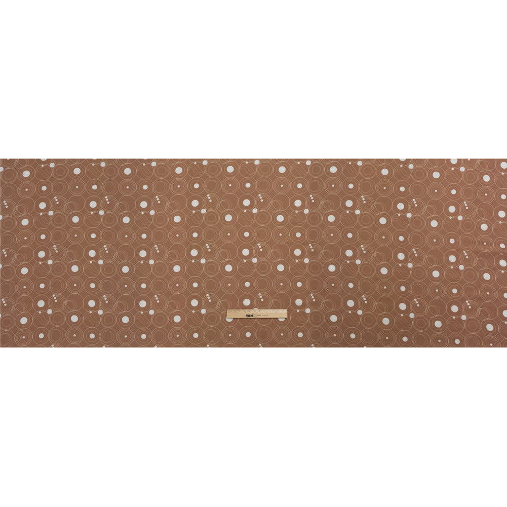 Mood Exclusive Brown Planetary Place Stretch Sustainable Rayon Batiste