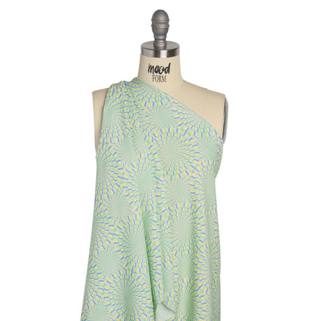 Mood Exclusive Blue Hype Hypnosis Stretch Sustainable Rayon Batiste