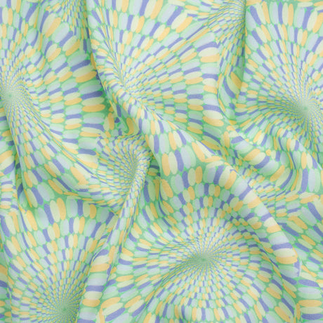Mood Exclusive Blue Hype Hypnosis Stretch Sustainable Rayon Batiste