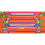 Mood Exclusive Red Lines and Lilies Rayon Challis