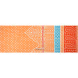 Mood Exclusive Orange Paisley Park Stretch Cotton Woven