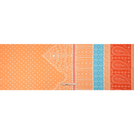 Mood Exclusive Orange Paisley Park Stretch Cotton Woven