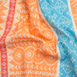 Mood Exclusive Orange Paisley Park Stretch Cotton Woven