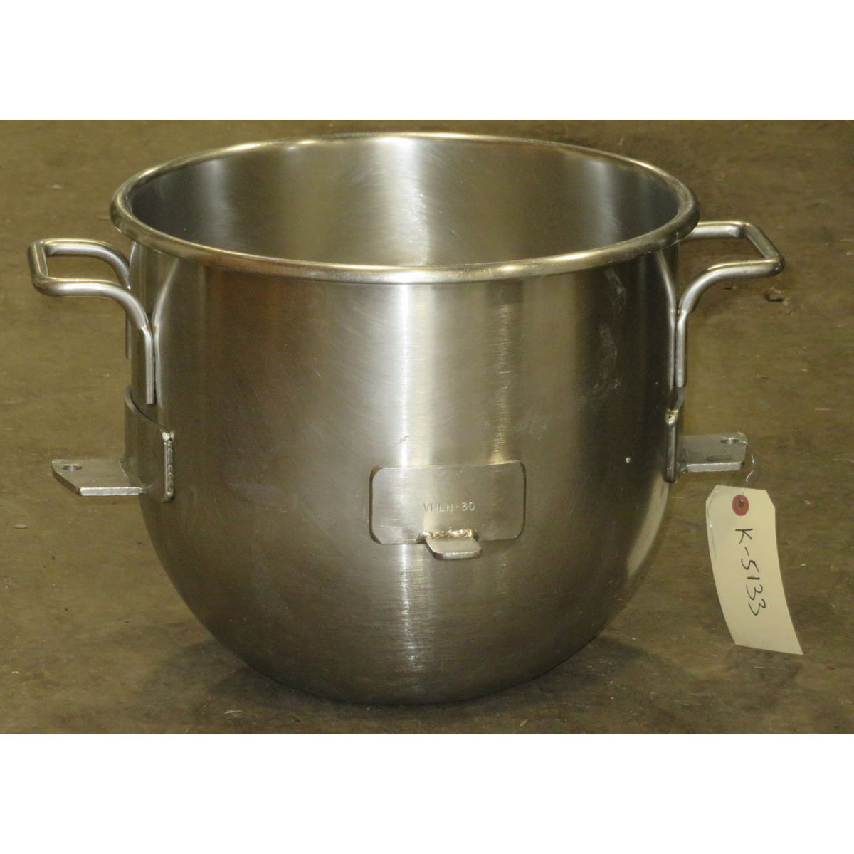 Hobart VMLH30 30-Quart Bowl for 80 to 40/30 Bowl Adapter, Used Excellent Condition