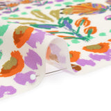 Viscose and Linen Twill Panel - White and Rainbow Paisley and Floral - Mood Exclusive Realized Wonders