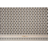 Viscose and Linen Woven Panel Print - Black and White Split Circles - Mood Exclusive Circle Back