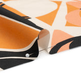 Cotton Poplin Print - Orange Geometric Suns and Circles - Mood Exclusive Twinkle Twinkle