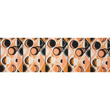Cotton Poplin Print - Orange Geometric Suns and Circles - Mood Exclusive Twinkle Twinkle