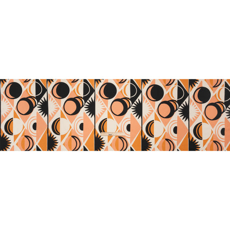 Cotton Poplin Print - Orange Geometric Suns and Circles - Mood Exclusive Twinkle Twinkle