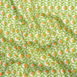 Cotton Poplin Print - Green, White and Orange Retro Florals - Mood Exclusive Build Me Up