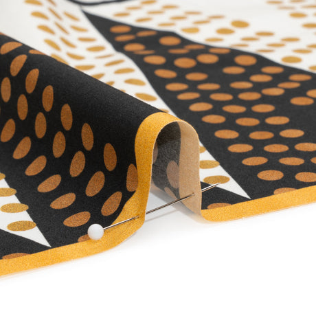Cotton Poplin Panel - Goldenrod Geometric and Floral - Mood Exclusive Link Up