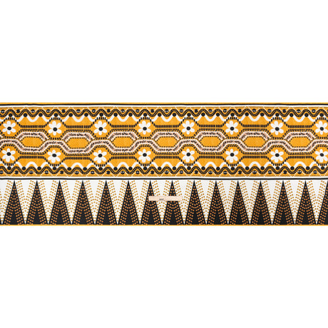 Cotton Poplin Panel - Goldenrod Geometric and Floral - Mood Exclusive Link Up