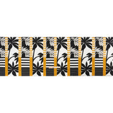 Cotton Poplin Panel - Goldenrod Palm Tree Stripes - Mood Exclusive Bahama Shutter