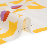 Cotton Poplin Print - Yellow Floral Checkers - Mood Exclusive Game of Growth