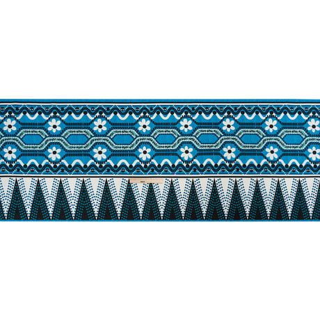 Cotton Poplin Panel - Blue Geometric and Floral - Mood Exclusive Link Up