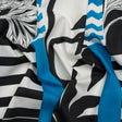 Cotton Poplin Panel - Blue Palm Tree Stripes - Mood Exclusive Bahama Shutter