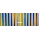 Sustainable Viscose Crepe Print - Blue, Orange and Yellow Stripes - Mood Exclusive Between the Lines