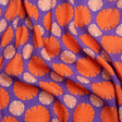 Sustainable Viscose Crepe Print - Purple, Red and Coral Floral Polka Dots - Mood Exclusive Sunshine Grounds