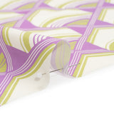 Mood Exclusive Purple Geometric Groove Cotton Poplin
