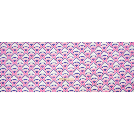 Mood Exclusive Pink Geometric Groove Cotton Poplin